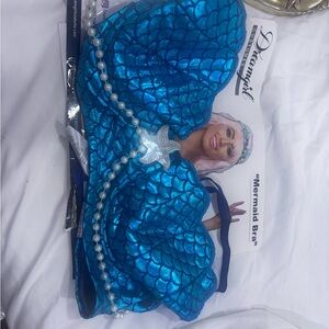 4 shiny mermaid tops with matching mermaid leggings